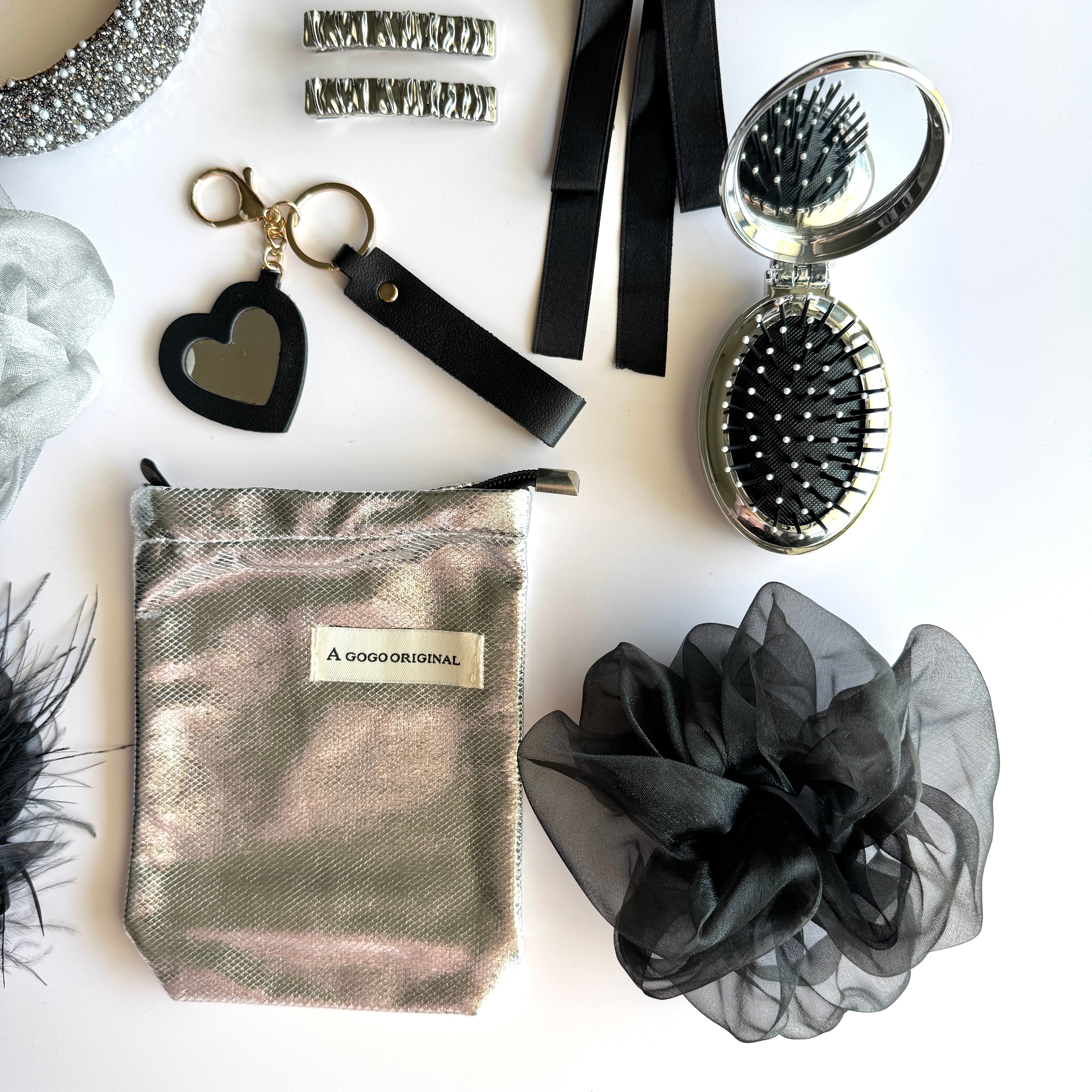 Glam Black & Silver