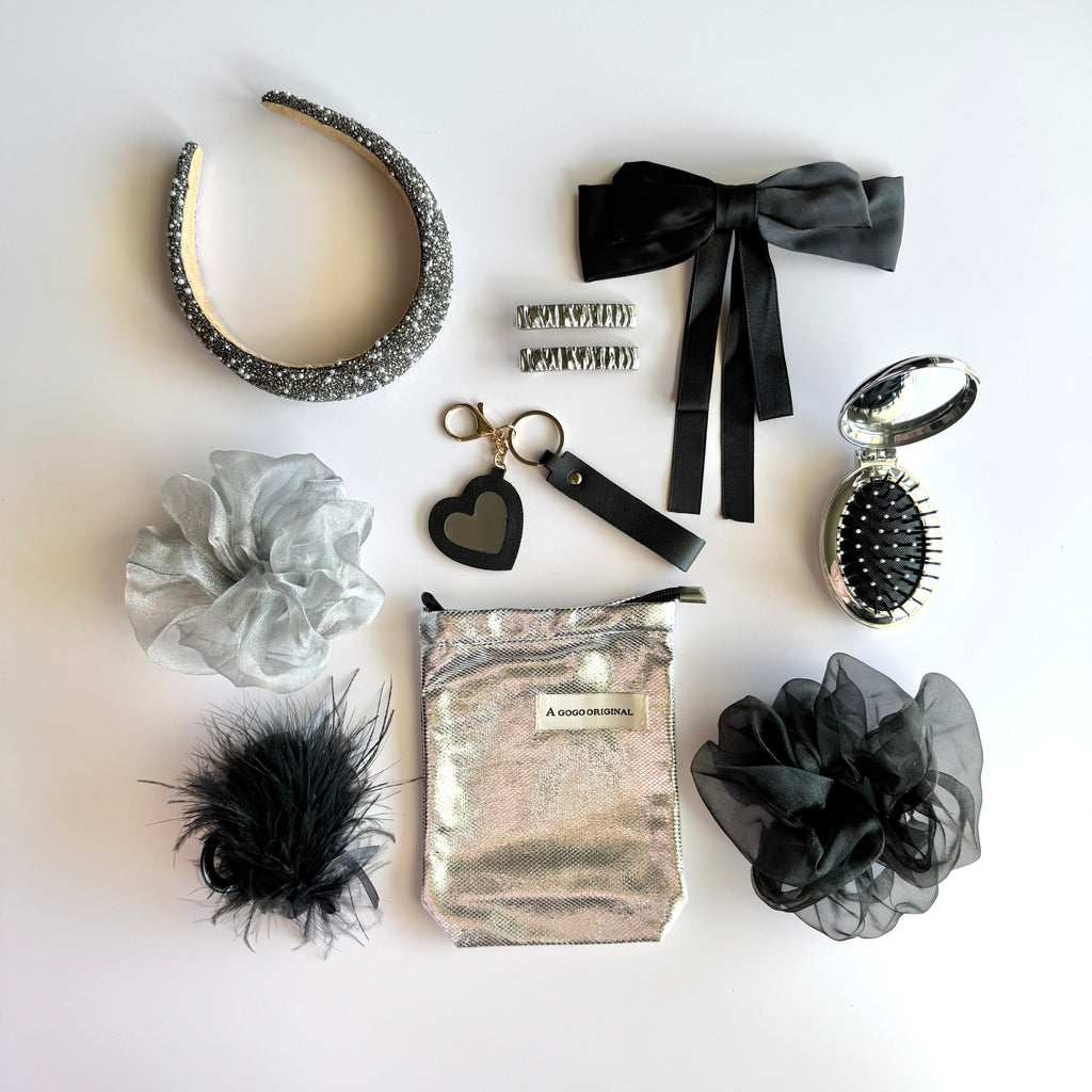 Glam Black & Silver