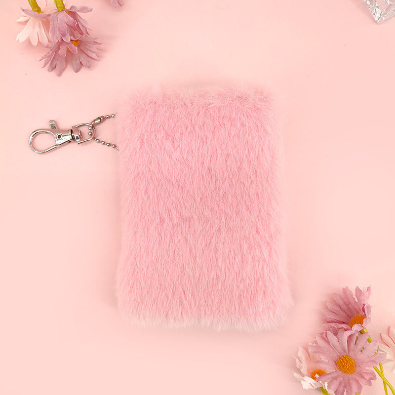 Fluffy Keychain Notebook