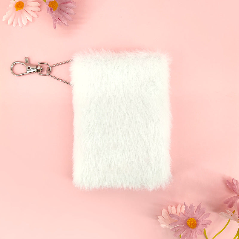 Fluffy Keychain Notebook