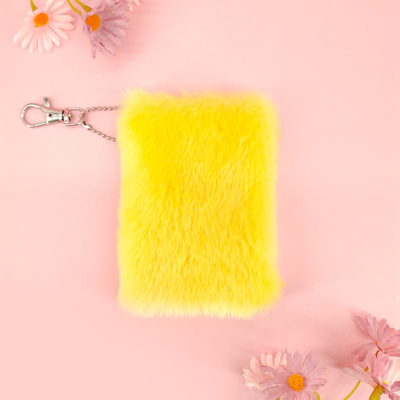 Fluffy Keychain Notebook