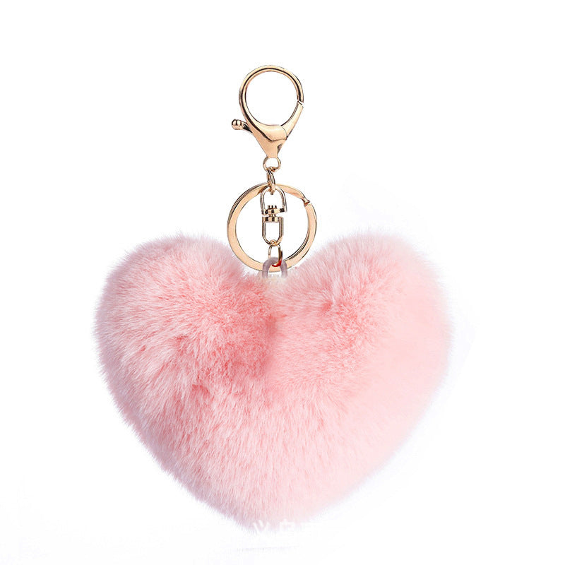 Heart Plush Keychain